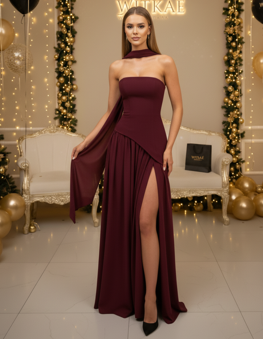 Witkaé™ | Svara Satin Maxi Dress