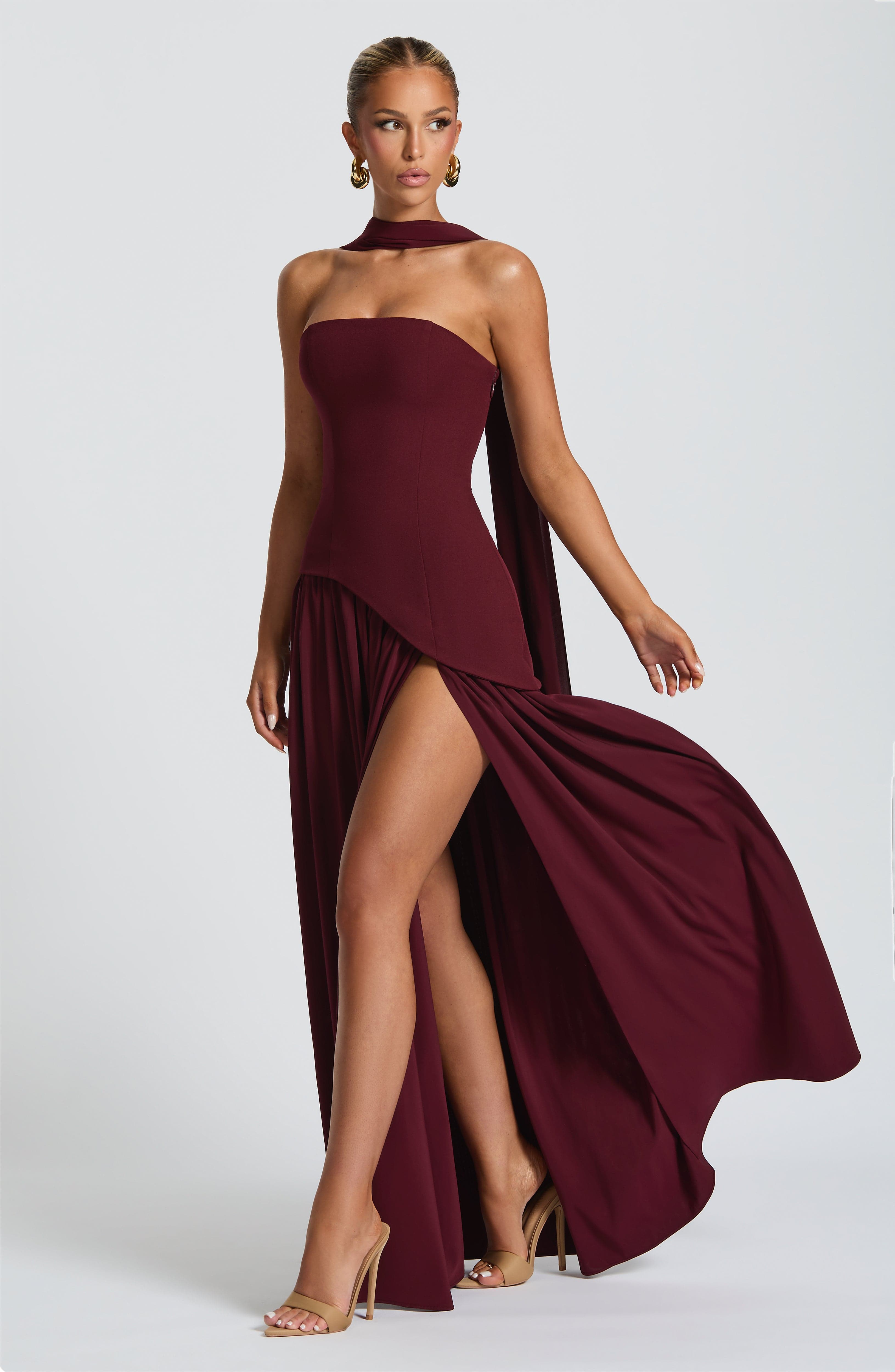 Witkaé™ | Svara Satin Maxi Dress