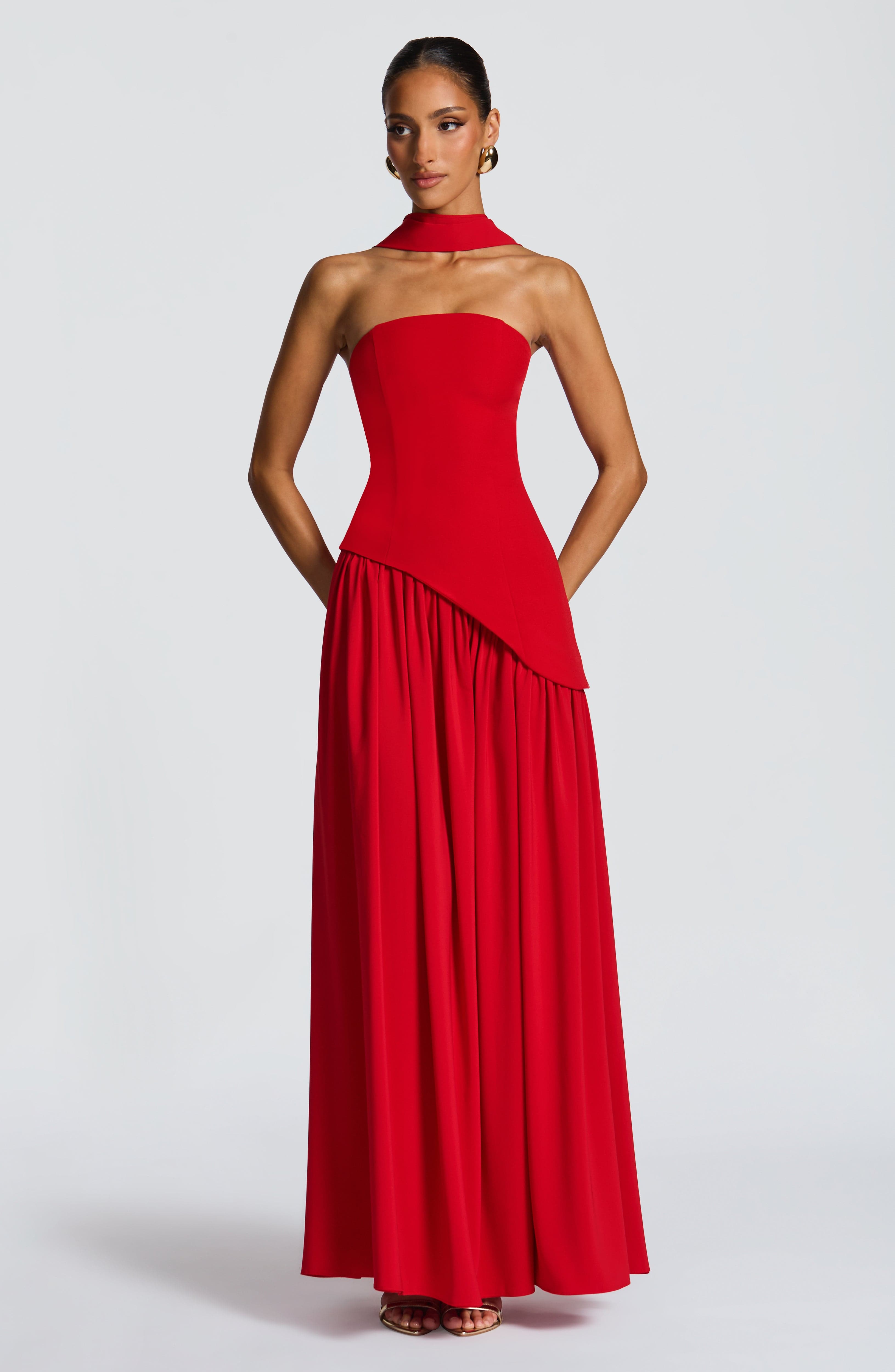 Witkaé™ | Svara Satin Maxi Dress