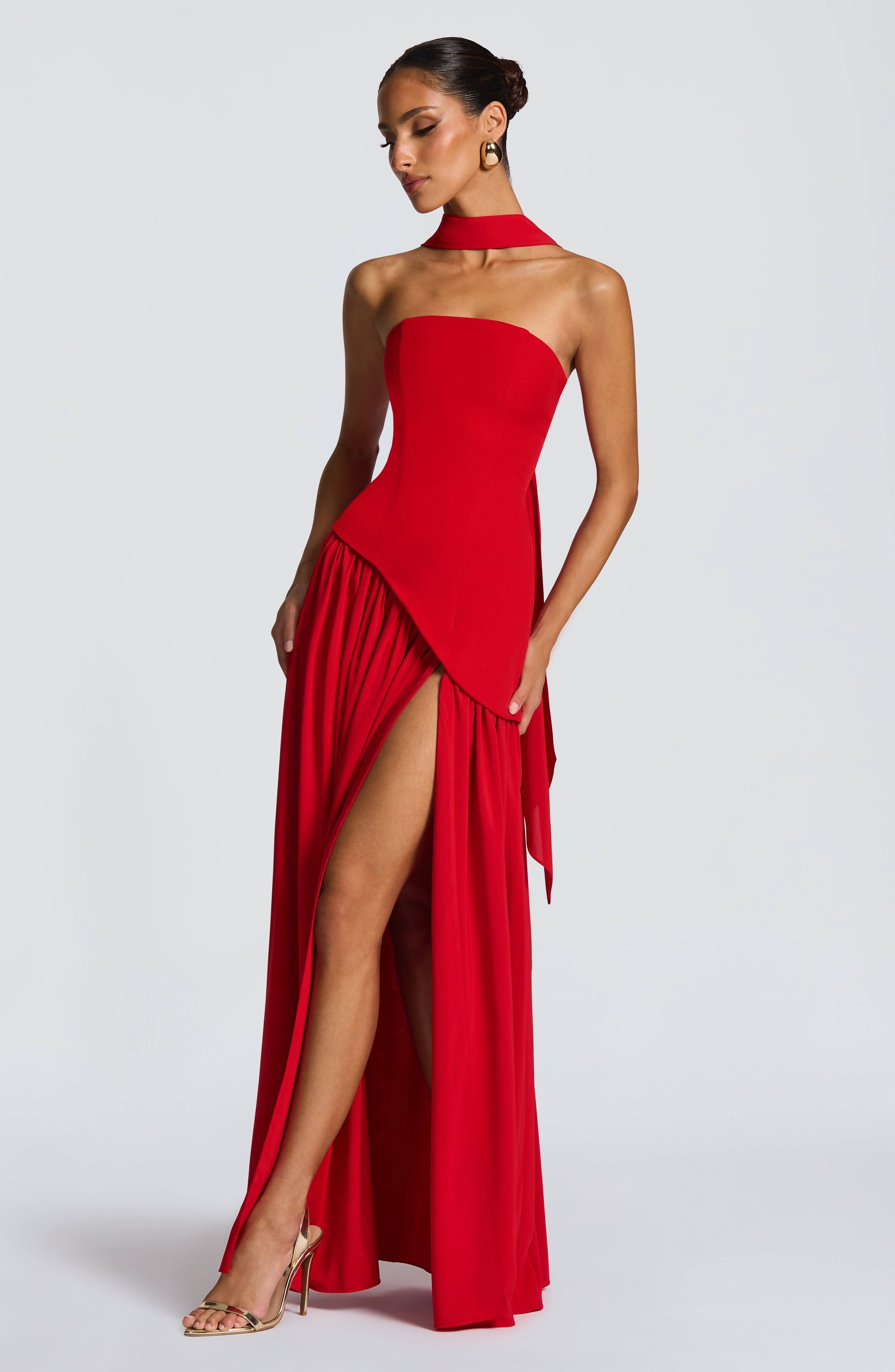 Witkaé™ | Svara Satin Maxi Dress