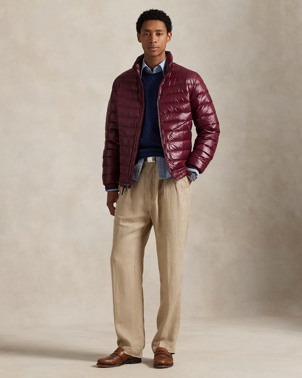 Jersey de lana y cachemira tejido con cable