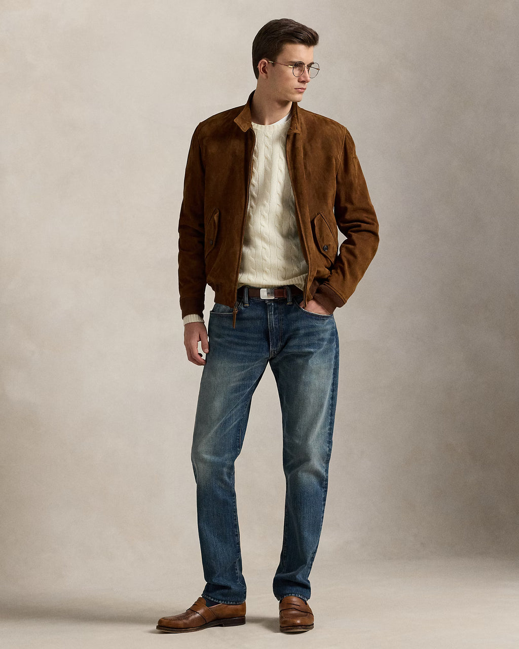 Jersey de lana y cachemira tejido con cable