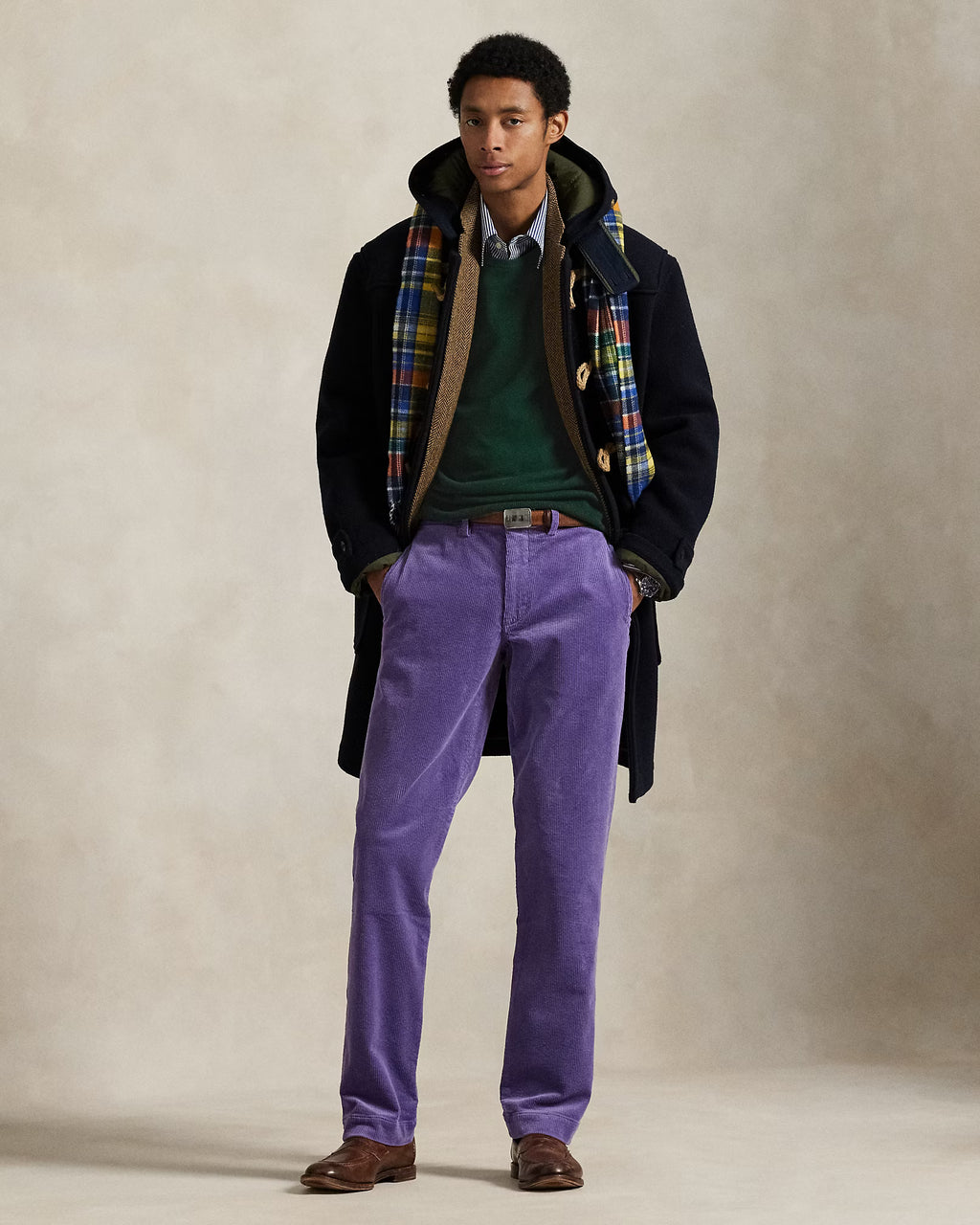 Jersey de lana con cuello redondo