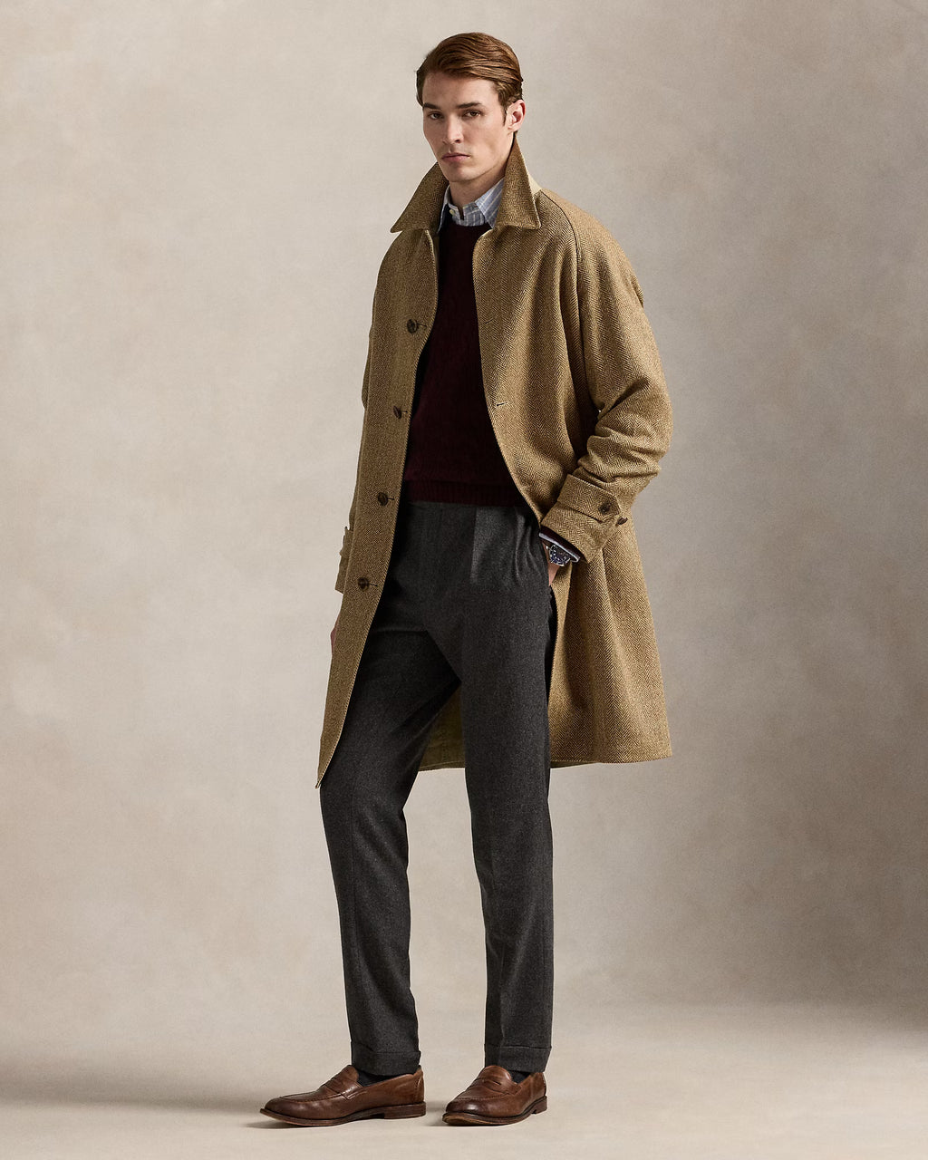 Jersey de lana y cachemira tejido con cable