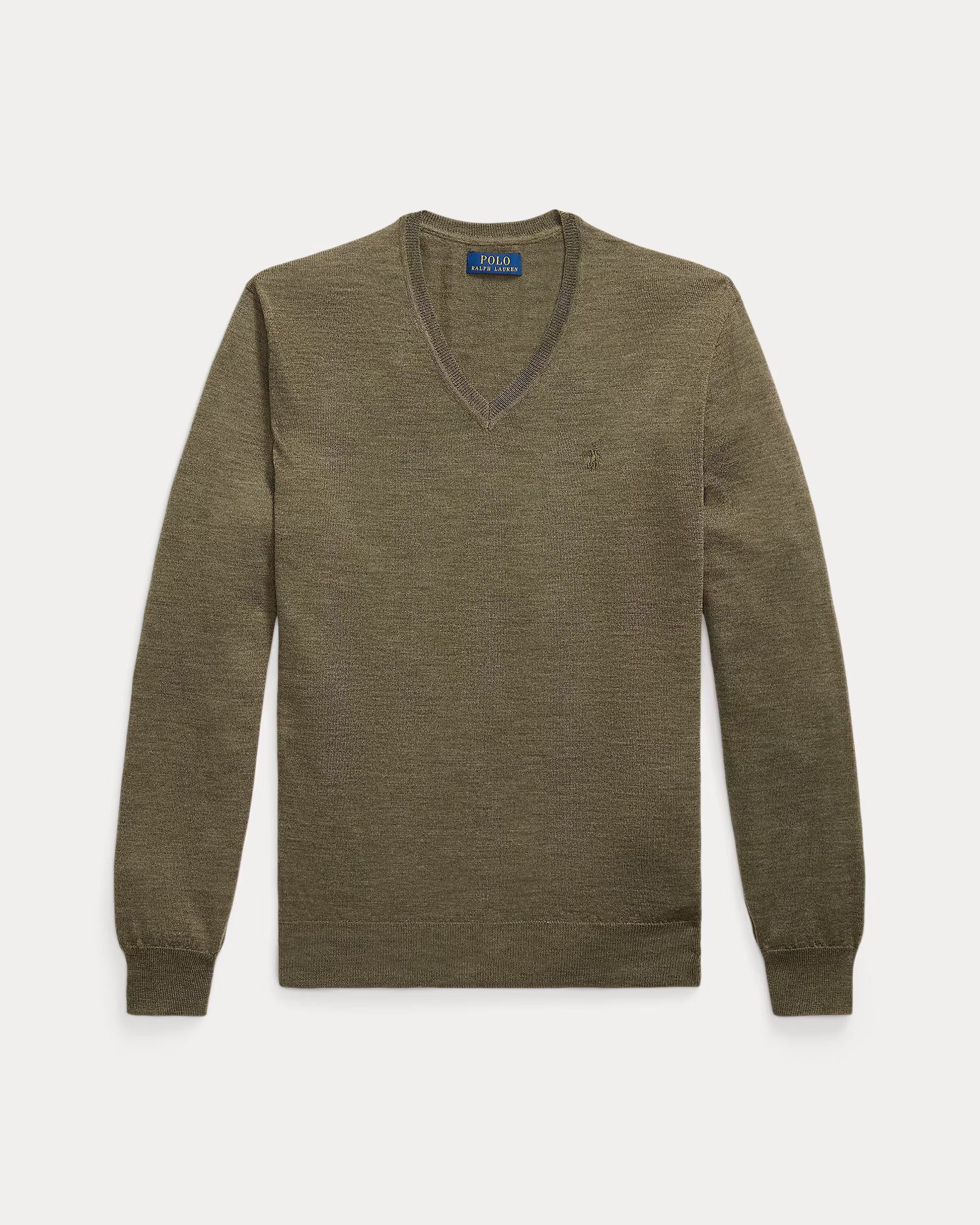 Jersey de lana lavable, corte ajustado y cuello en V