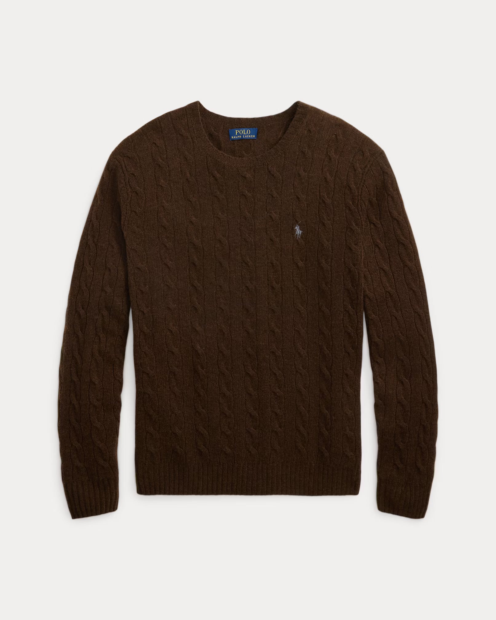 Jersey de lana y cachemira tejido con cable