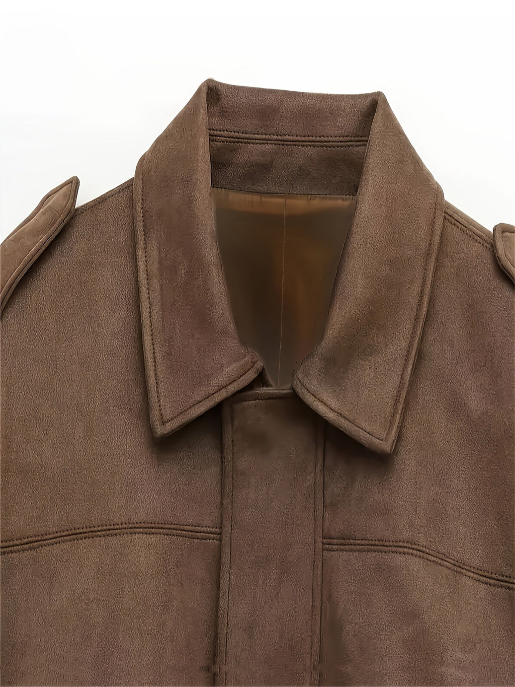 Siena™  | Krótka kurtka zamszowa w stylu retro