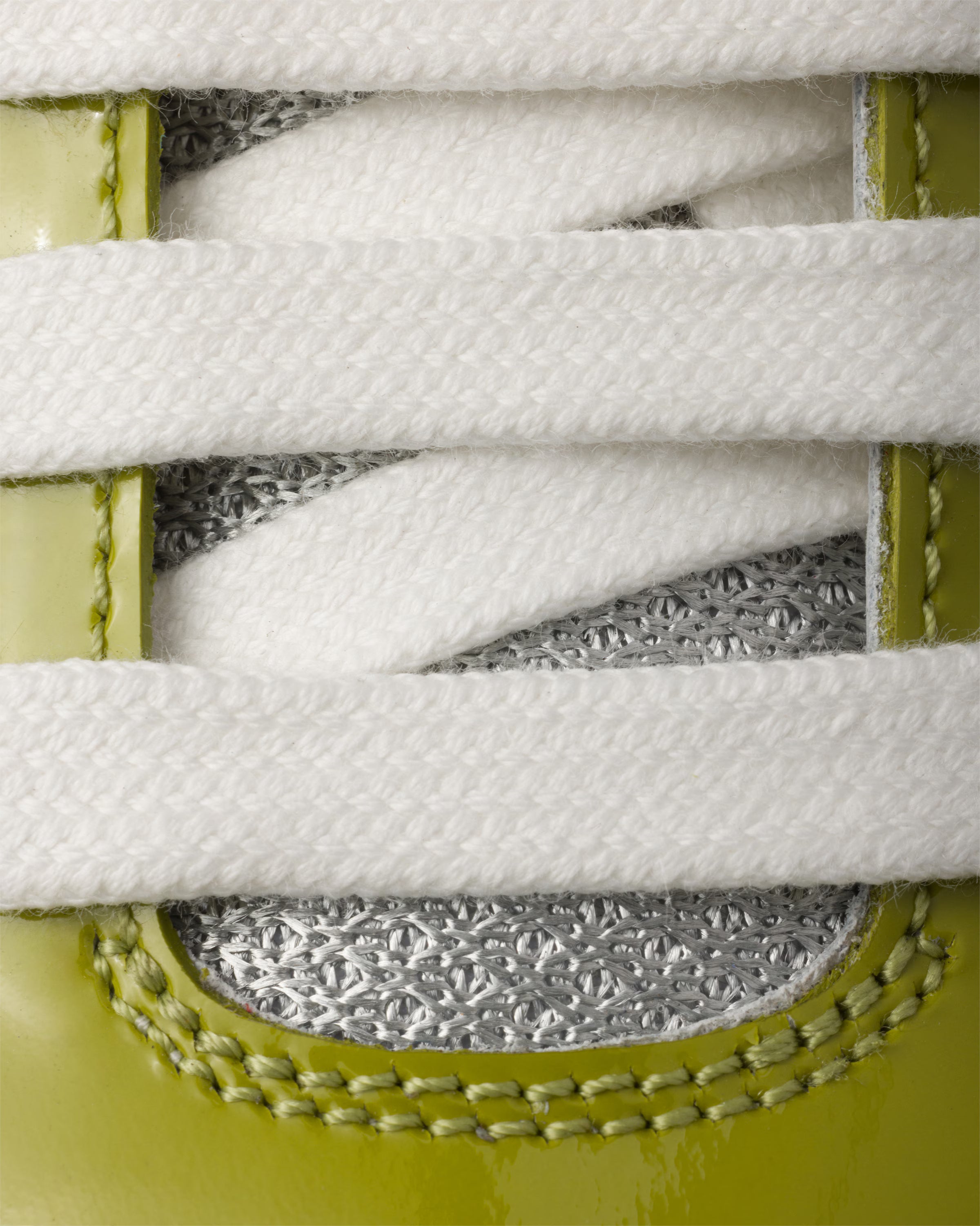 Lawn Green/silver Patent Leather And Technical Fabric Prada America's Cup Sneakers | PRADA