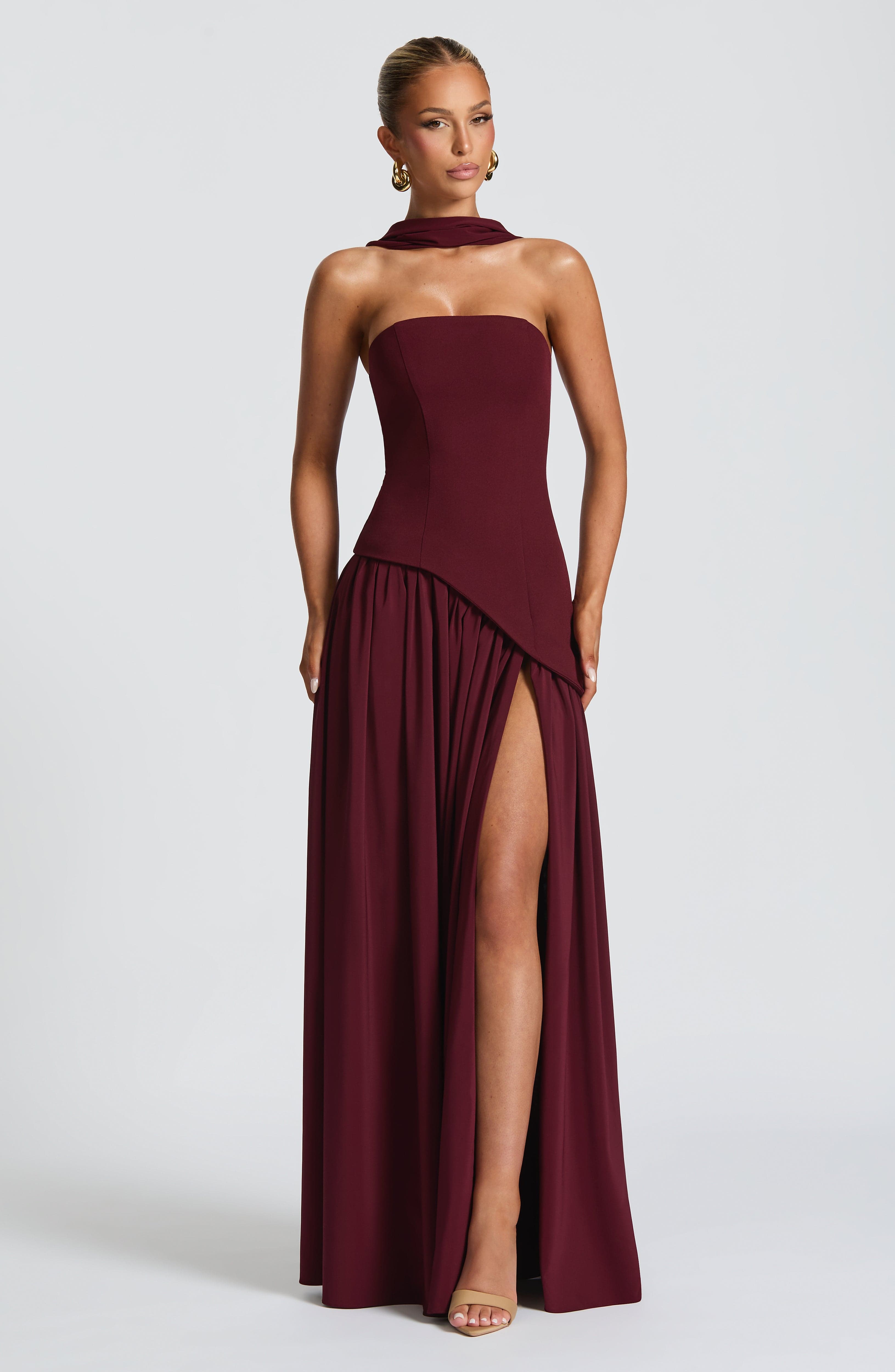 Witkaé™ | Svara Satin Maxi Dress