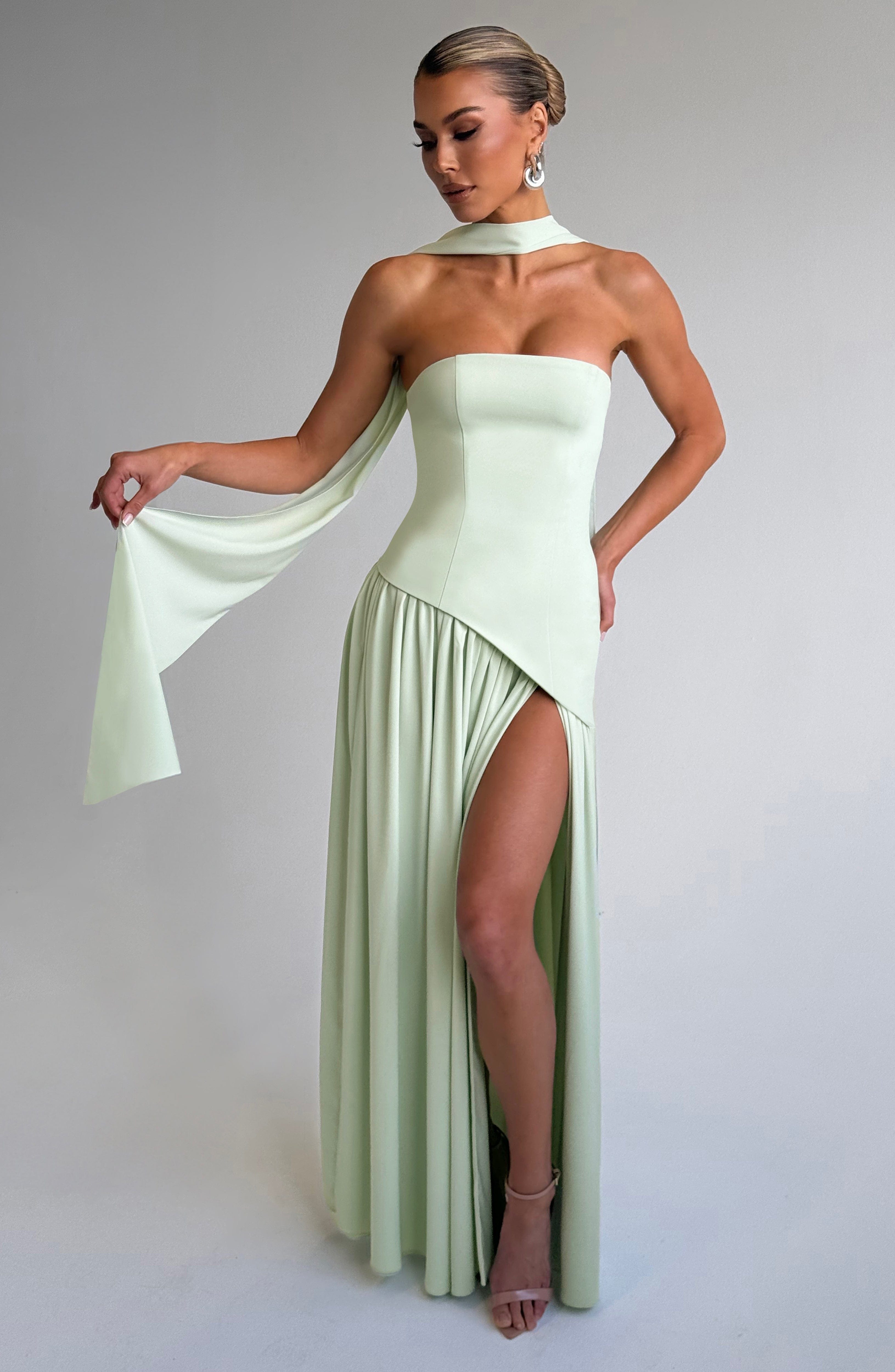 Witkaé™ | Svara Satin Maxi Dress